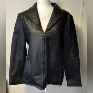 East 5th Black Leather Jacket